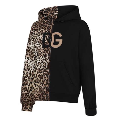 dolce gabbana leopard hoodie|dolce gabbana hoodies men's.